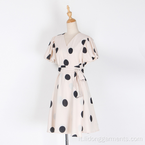 Donne Summer Sliose Casual Dot Dresses